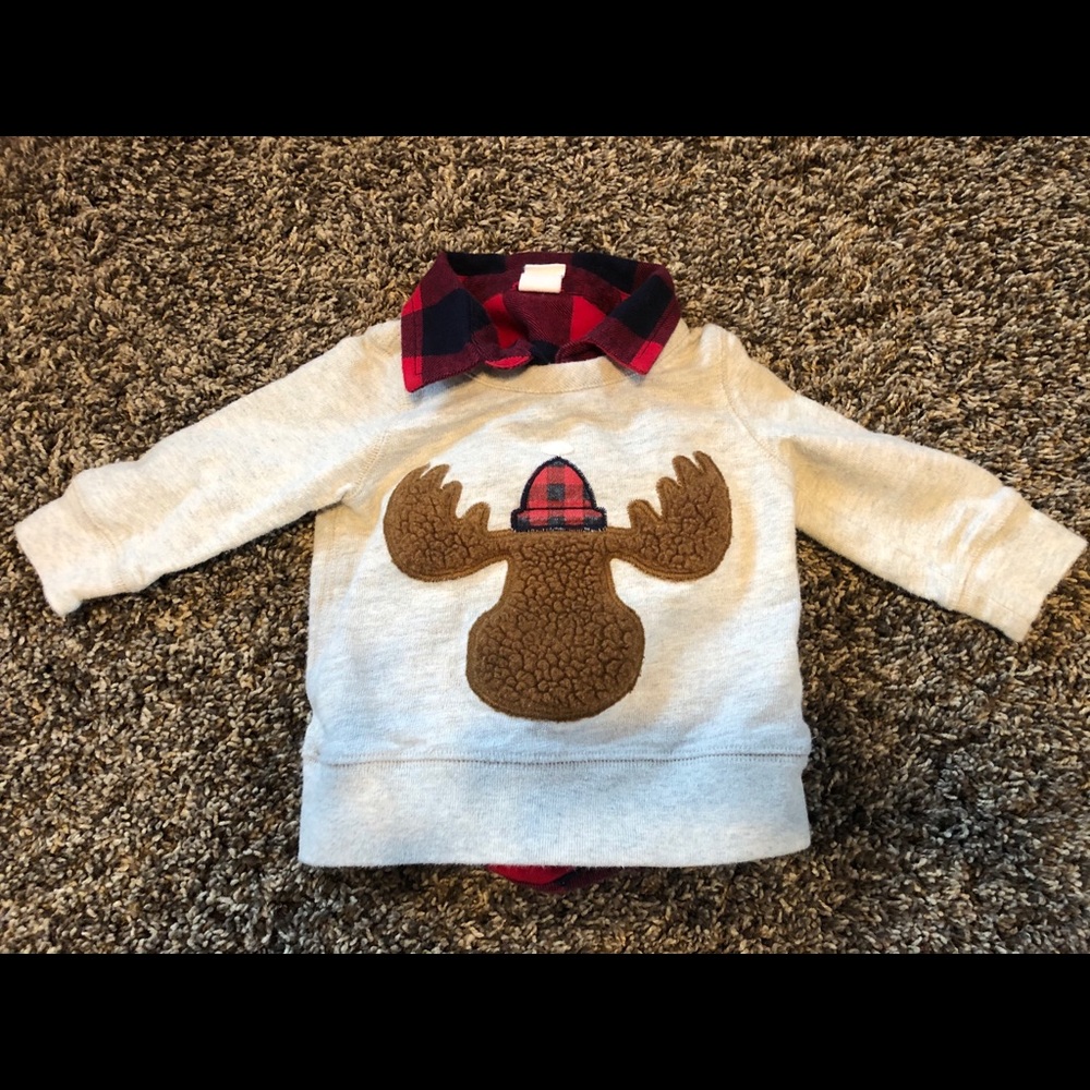 Gap Sweater and Button-Up Combo 6-12 Months